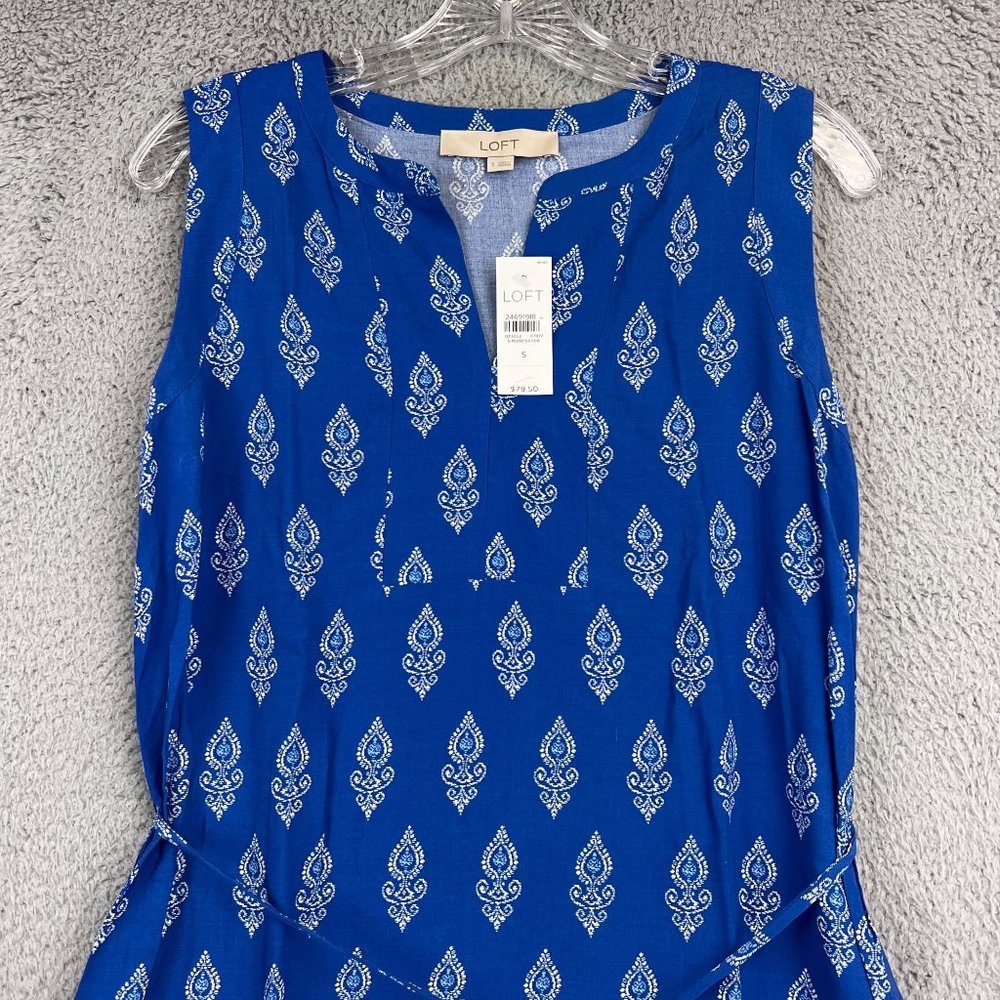 New Anne Taylor Loft Belted Top Sleeveless Size small - Picture 2 of 11
